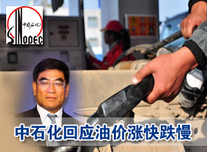 中石化回應國內(nèi)油價漲快跌慢
