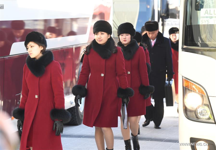 SOUTH KOREA-DPRK-ART TROUPE-ARRIVAL