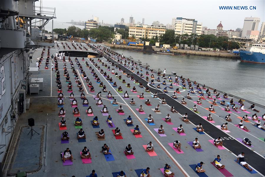 INDIA-MUMBAI-INTERNATIONAL YOGA DAY