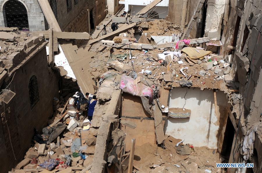 YEMEN-AMRAN-AIRSTRIKE