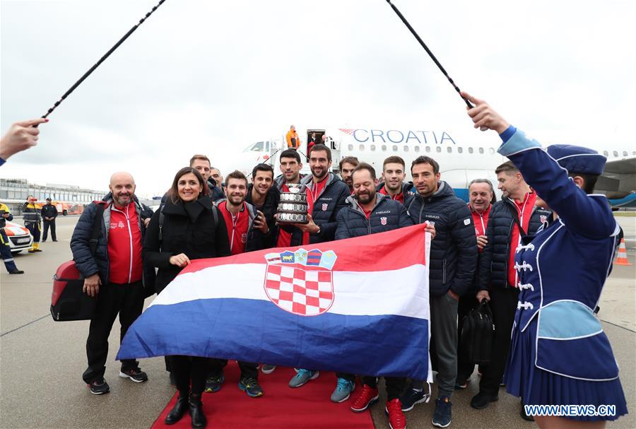 (SP)CROATIA-ZAGREB-TENNIS-DAVIS CUP-CELEBRATION