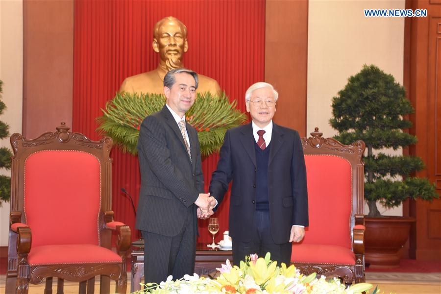 VIETNAM-HANOI-NGUYEN PHU TRONG-CHINA-XIONG BO-MEETING