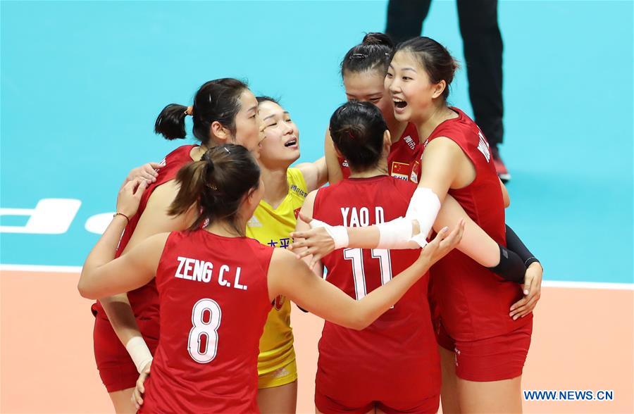 (SP)JAPAN-SAPPORO-VOLLEYBALL-WOMEN'S WORLD CUP-CHN VS BRA