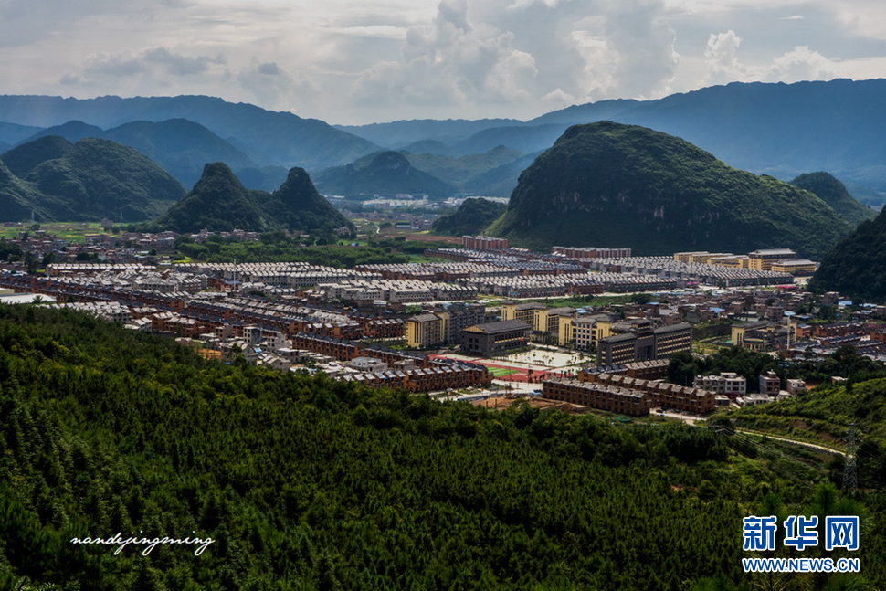 青山環(huán)抱的水口移民新鎮(zhèn)