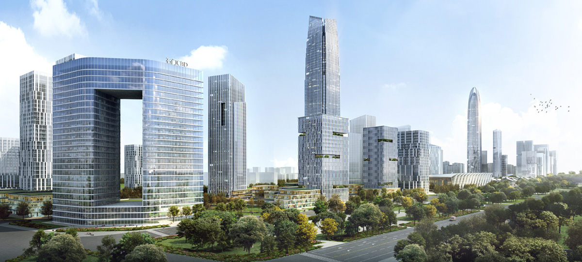 中央商務區(qū)金融商務北區(qū)將以5A甲級寫字樓聚集為群，南區(qū)將建設多功能為一體的綜合城市化辦公區(qū)域