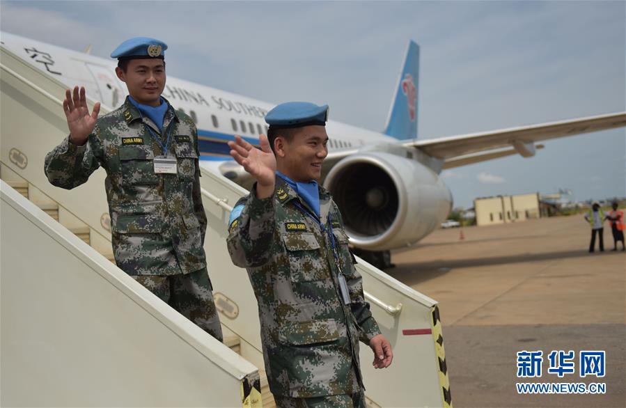 （國際）（2）中國駐南蘇丹維和步兵營受傷戰(zhàn)士姚道祥、吳樂重返戰(zhàn)位