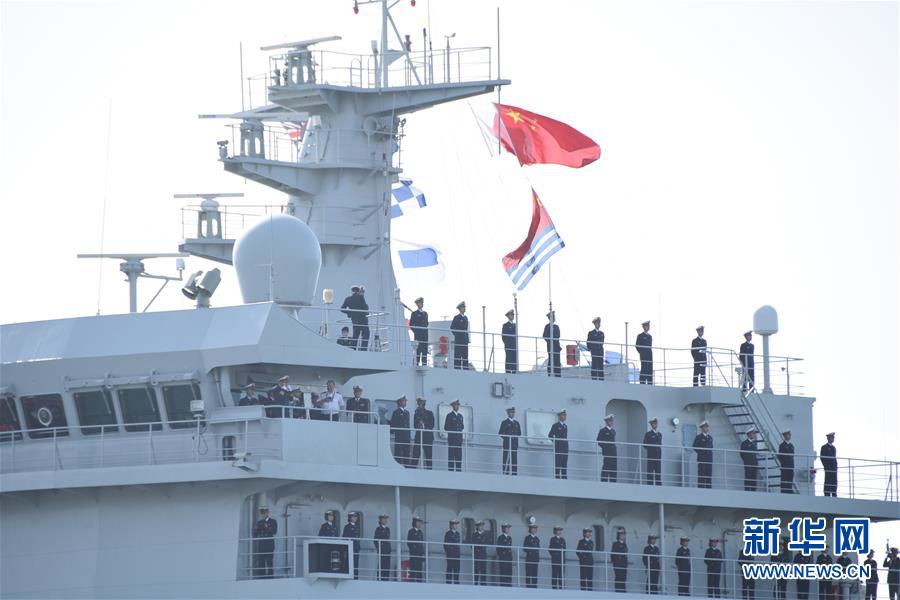 (國際)(2)中國海軍訓(xùn)練艦首次訪問惠靈頓