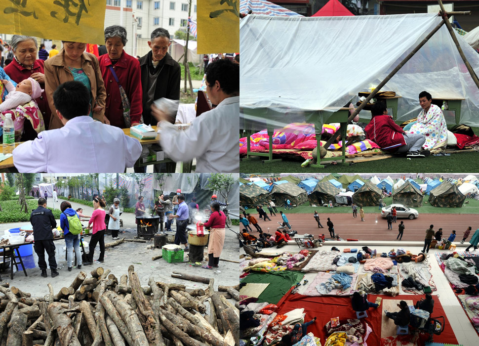 攜手面對暫時的困難&mdash;雅安地震部分災(zāi)民安置點(diǎn)實(shí)況