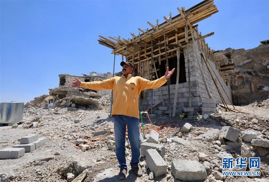 （國際&middot;圖文互動(dòng)）（5）通訊：中企員工愛心捐款助摩蘇爾老城民眾重燃生活希望