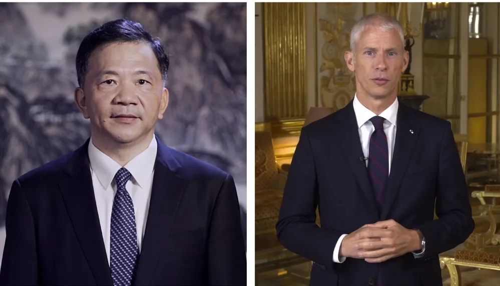 中宣部副部長，中央廣播電視總臺臺長、  總編輯慎海雄與法國文化部部長弗蘭克&middot;里斯特  共同宣布項目啟動