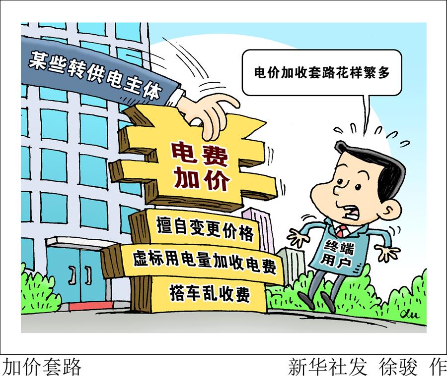 （圖表&middot;漫畫(huà)）［新華視點(diǎn)&middot;國(guó)務(wù)院大督查在行動(dòng)］加價(jià)套路