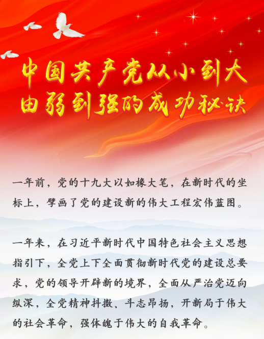 中國(guó)共產(chǎn)黨從小到大、由弱到強(qiáng)的成功秘訣