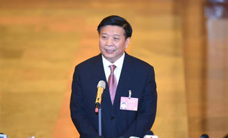 國(guó)土資源部部長(zhǎng)接受采訪(fǎng)