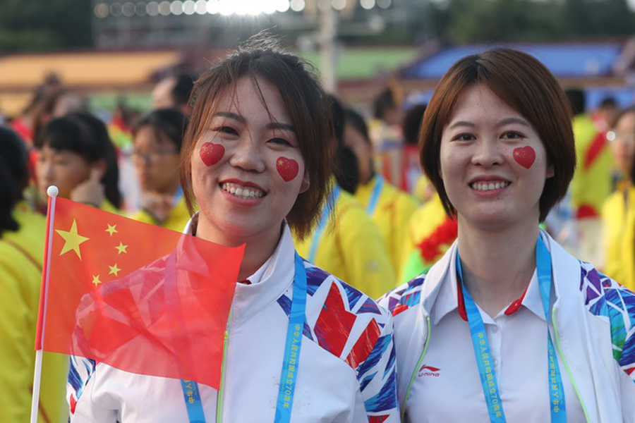 今晚，我們歡聚在天安門廣場