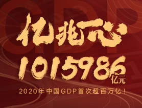 億兆一心！2020年中國GDP首次超百萬億！