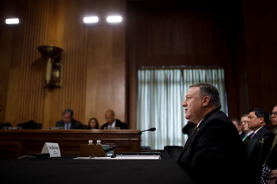 （國際）（3）美國國務(wù)卿提名人蓬佩奧稱將支持對(duì)俄強(qiáng)硬政策