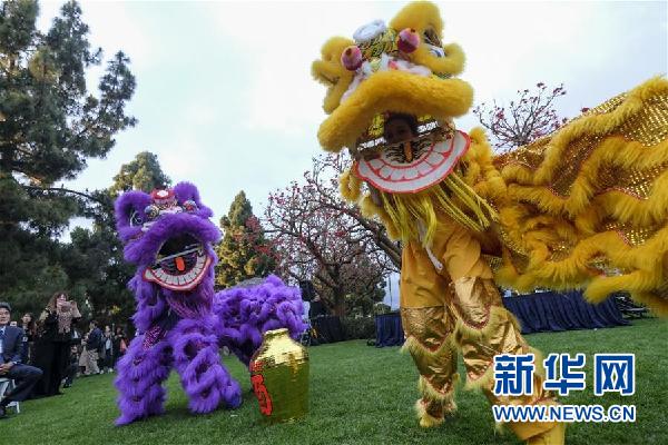 （國際&middot;圖文互動）（1）通訊：瞧這一家子舞獅的美國人