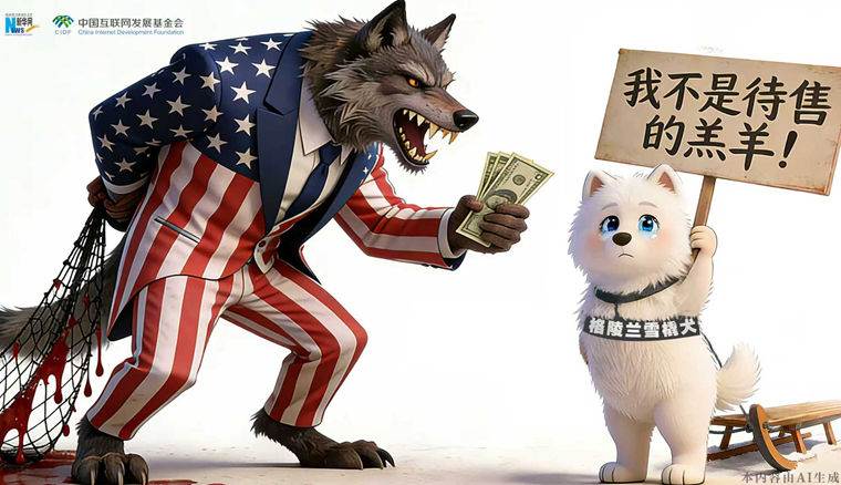 AI漫畫丨格陵蘭：我不是待售的羔羊！