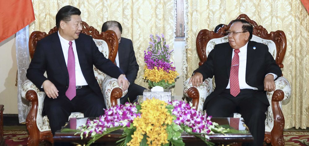習(xí)近平同老撾人民革命黨中央委員會總書記、國家主席本揚(yáng)舉行會談