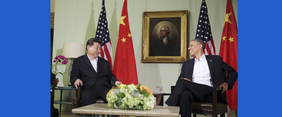 2013年6月，習(xí)近平與美國(guó)總統(tǒng)奧巴馬共同會(huì)見記者