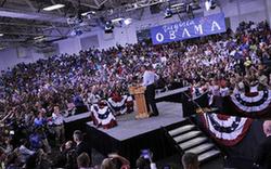 奧巴馬密集開展競選活動(dòng)(組圖)